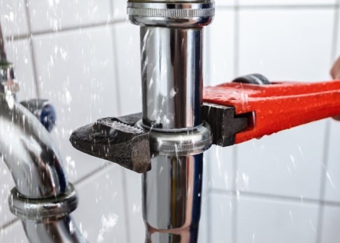 Plumber Water Pipe Leak Repair. Bathroom Leakage